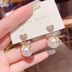 Heart Pearl Earring | Trendy Earrings | Fashion Jewelry