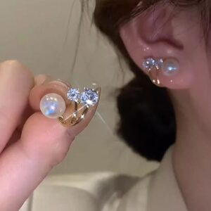 Trendy Earring|Pearl Diamond|Fashion Jewelry