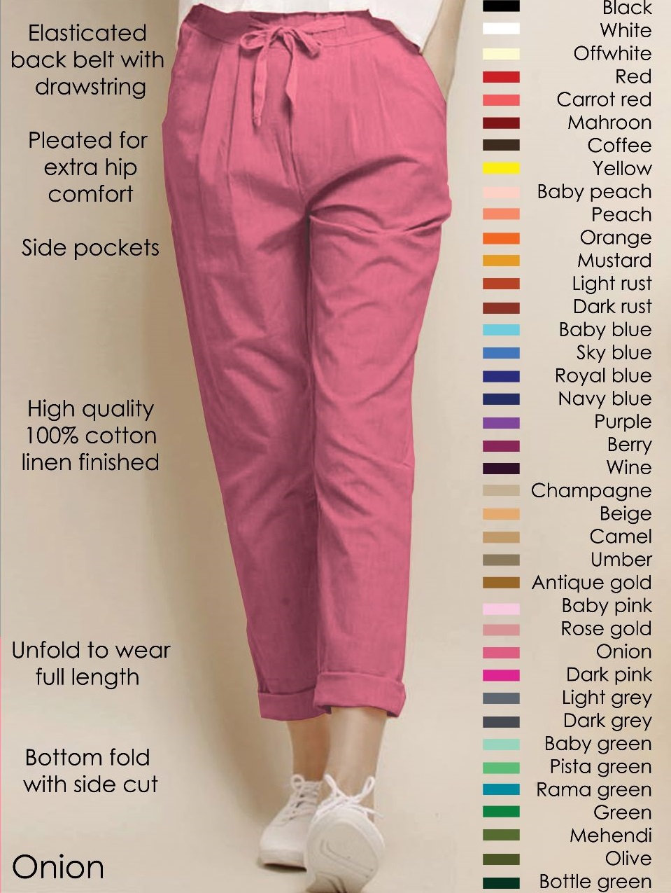 Pure Comfort: Ladies Comfort Pants - ColorSplashShoppee