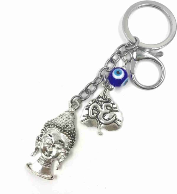 trendy evil eye buddha charm