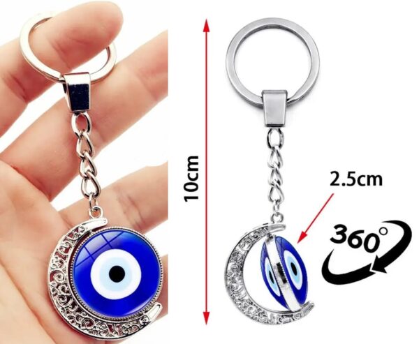 trendy evil eye swirl charm