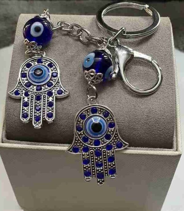 trendy evil eye blessing hand charm