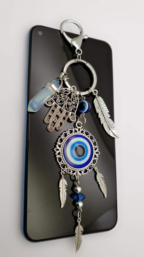 trendy evil eye charm